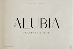 ALUBIA - modern sans serif