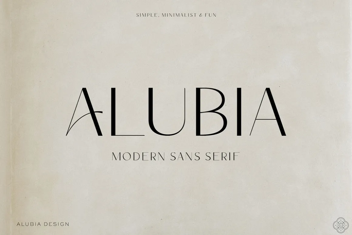 ALUBIA - modern sans serif