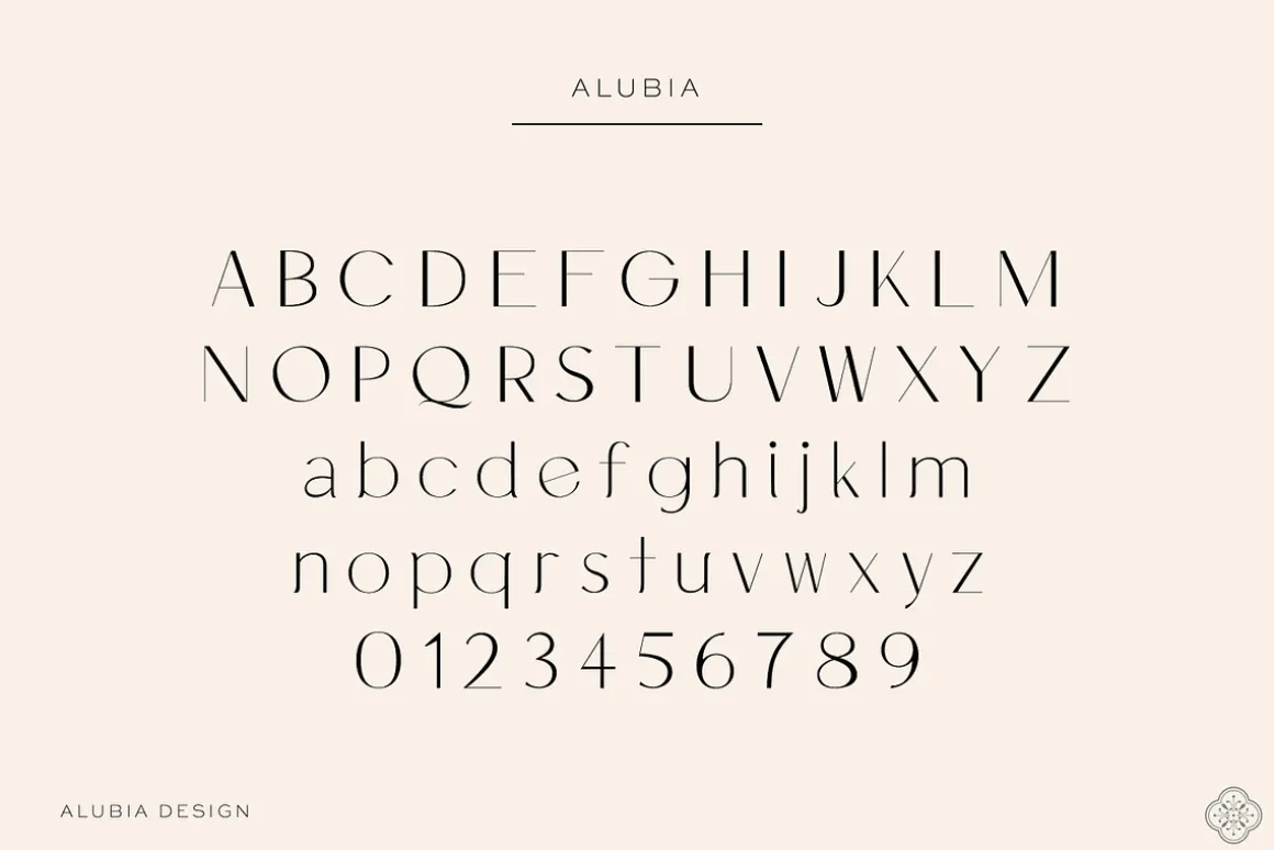ALUBIA - modern sans serif