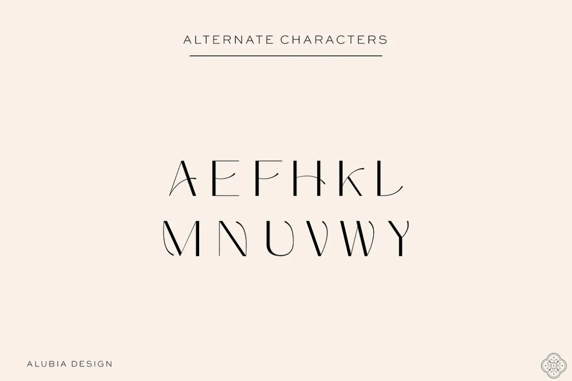 ALUBIA - modern sans serif