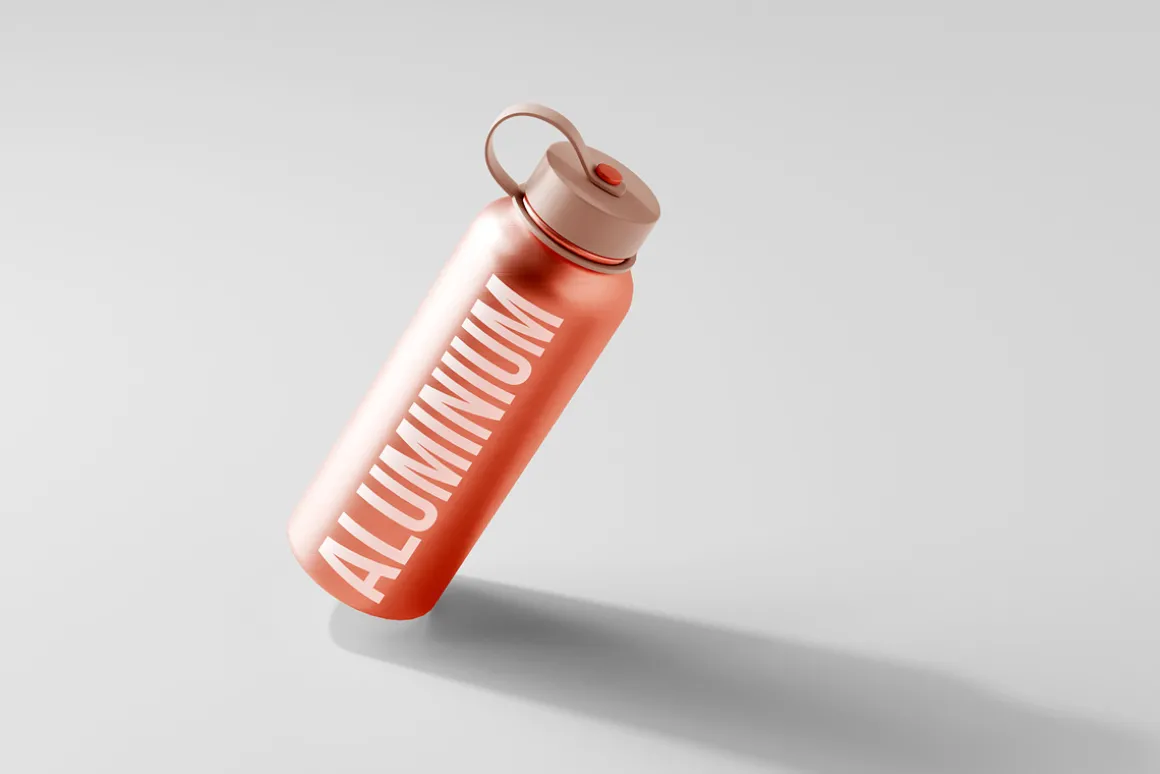 Aluminium Water Bottle Mockups
