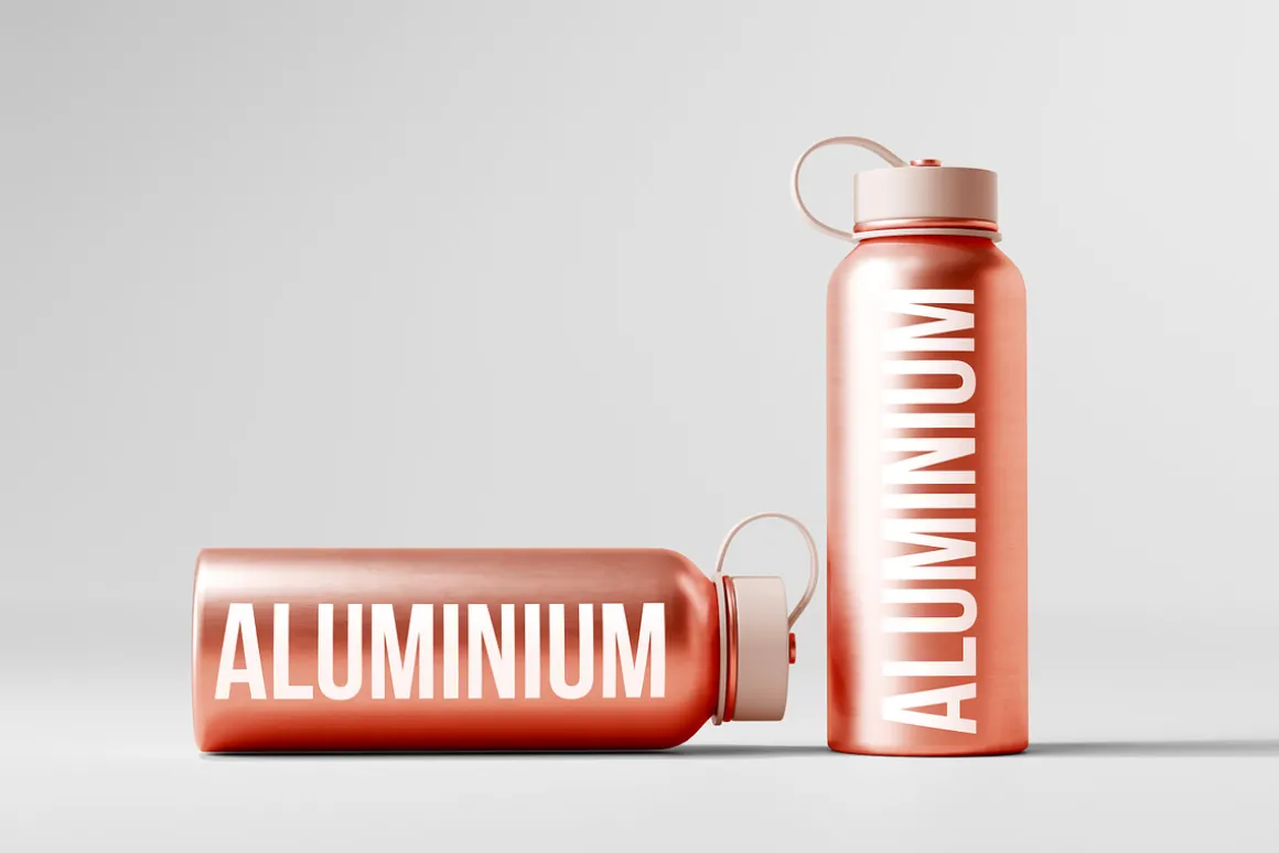 Aluminium Water Bottle Mockups