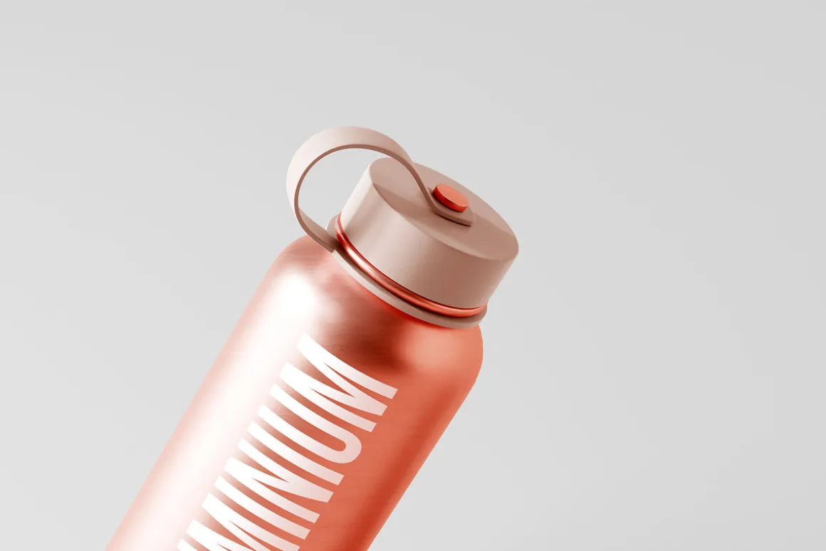 Aluminium Water Bottle Mockups