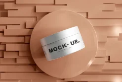 Aluminum Cosmetic Jar Mockups
