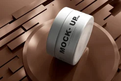 Aluminum Cosmetic Jar Mockups