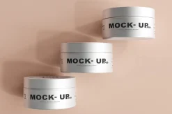 Aluminum Cosmetic Jar Mockups