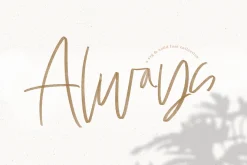 Always - SVG & Solid Script Font