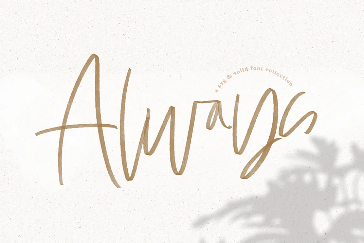 Always - SVG & Solid Script Font