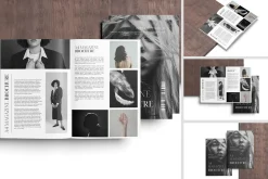 A4 Magazine Brochure Mockup