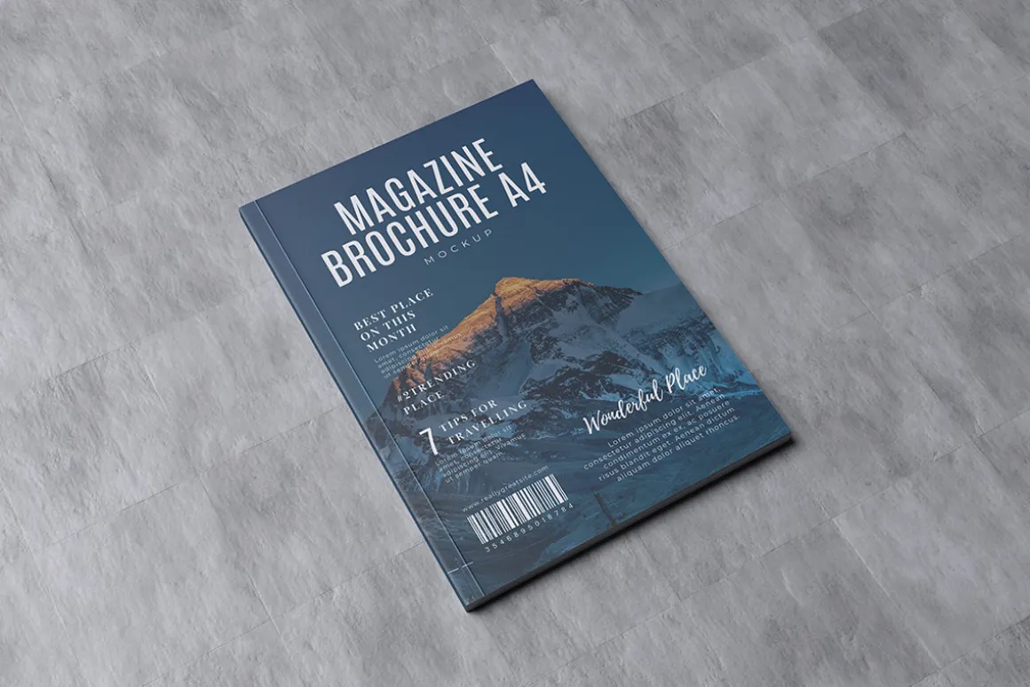 A4 MAGAZINE BROCHURE MOCKUP