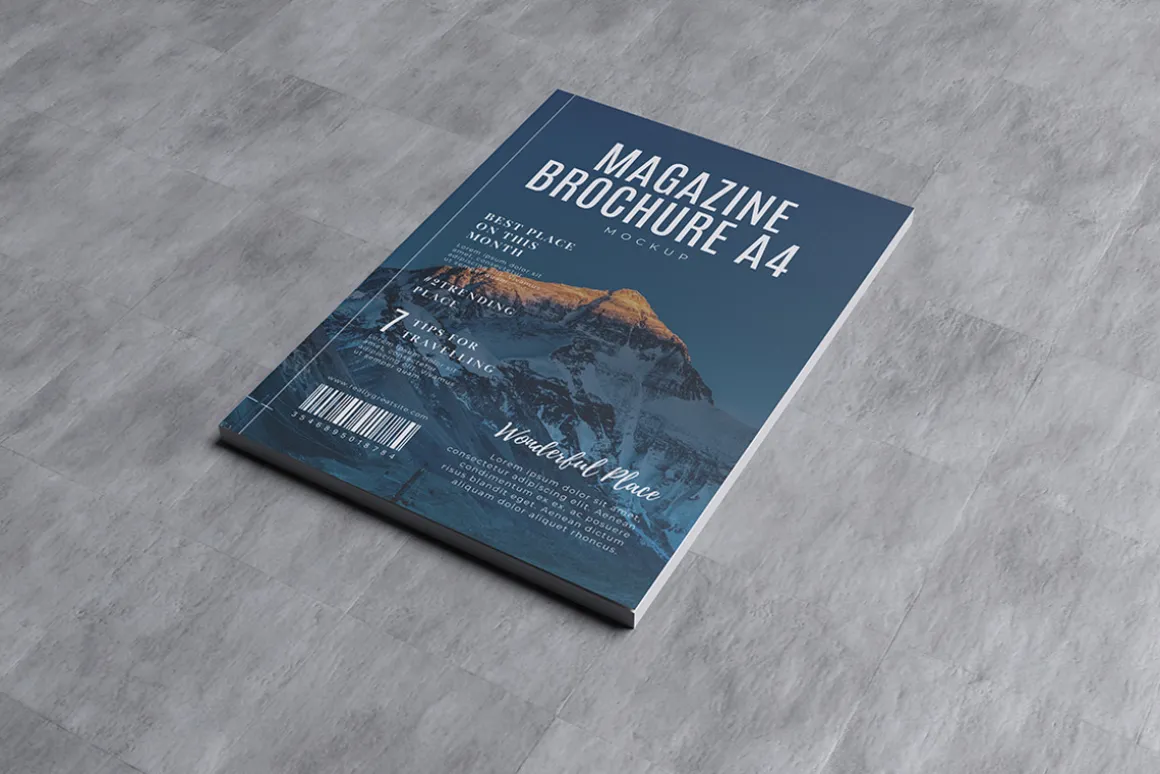 A4 MAGAZINE BROCHURE MOCKUP
