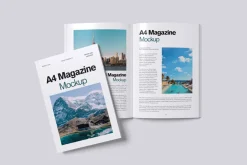 A4 MAGAZINE MOCKUP