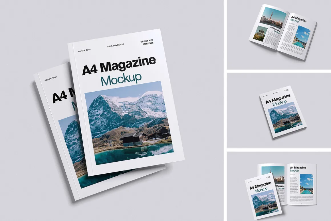 A4 MAGAZINE MOCKUP