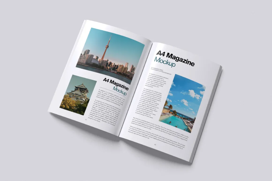 A4 MAGAZINE MOCKUP