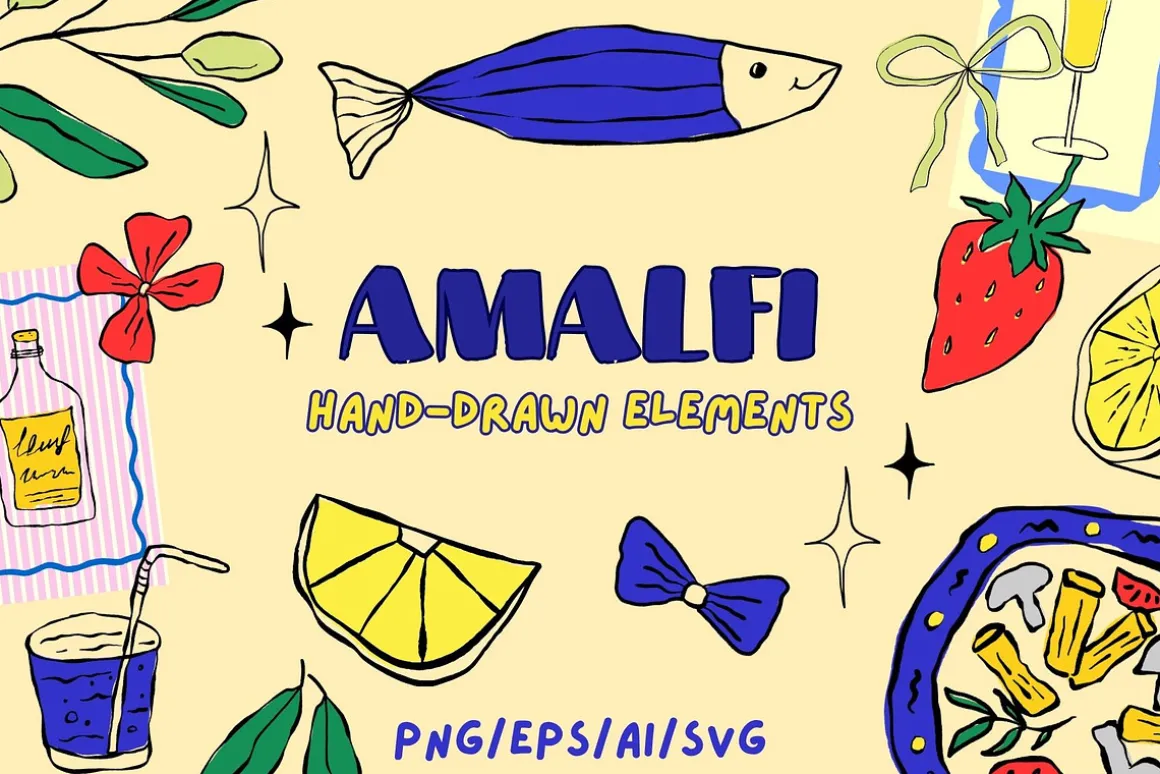 Amalfi Hand-Drawn Elements