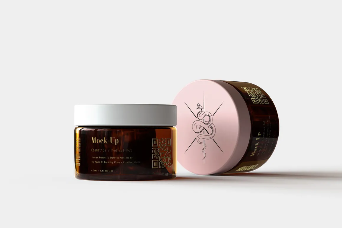 Amber Cosmetics Pot Mock-Up | Vol.1