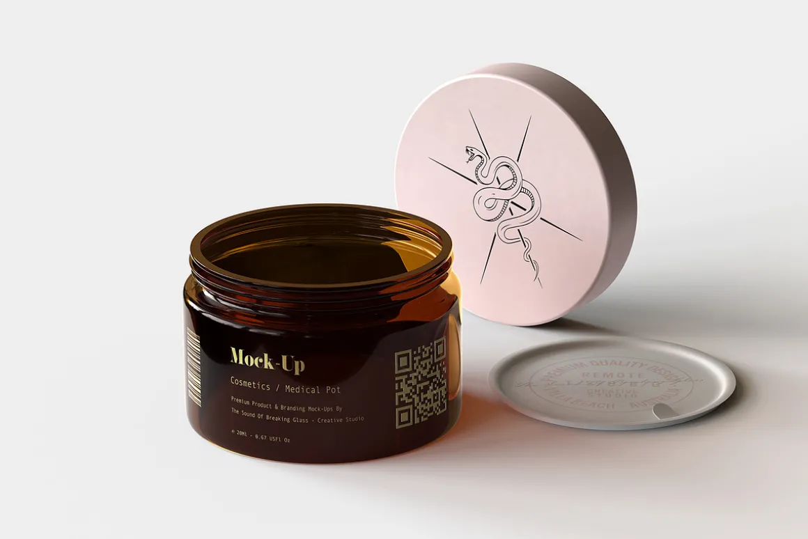 Amber Cosmetics Pot Mock-Up | Vol.1