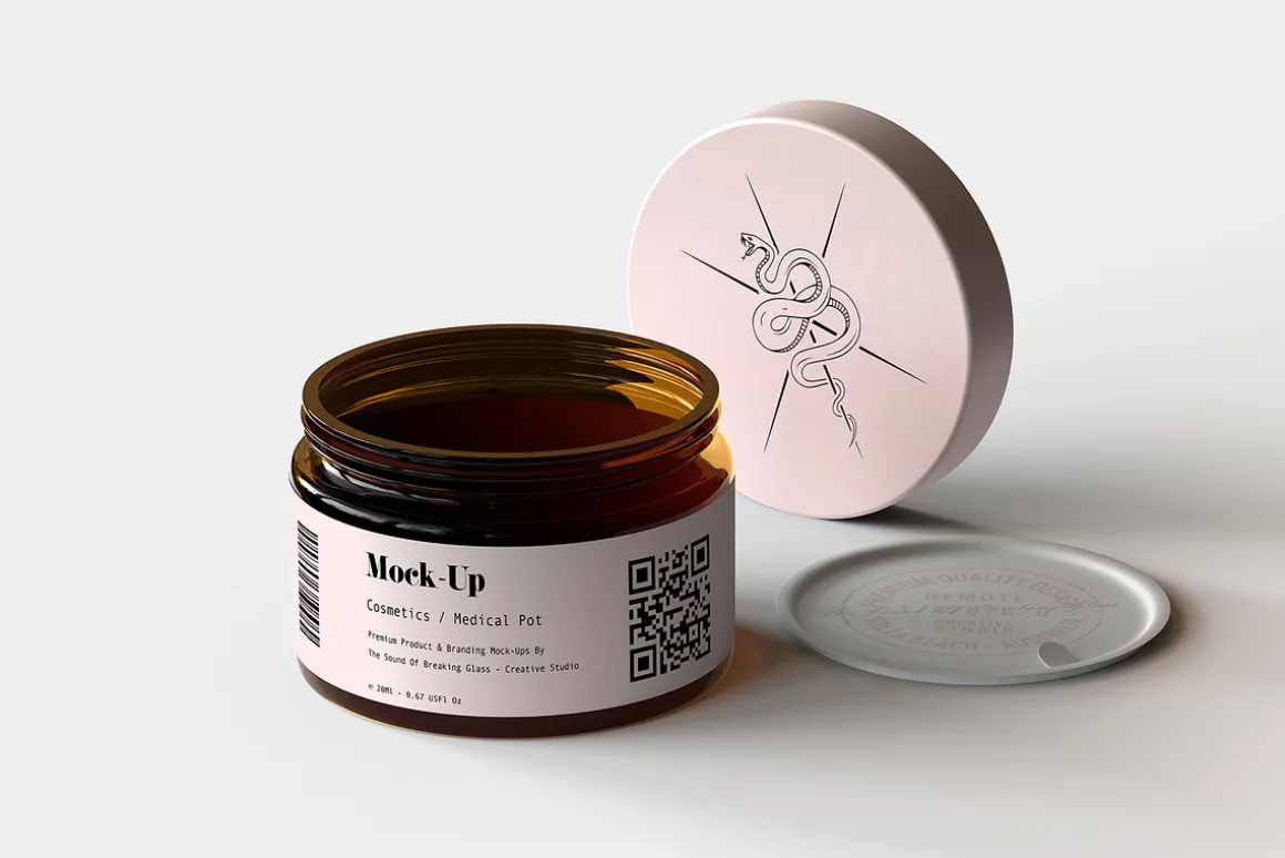 Amber Cosmetics Pot Mock-Up | Vol.1