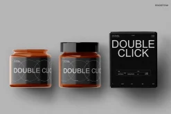 Amber Glass Candle Mockup Set