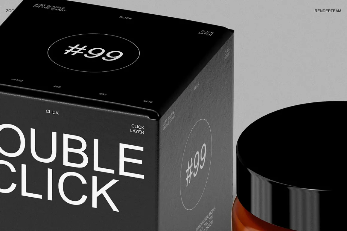Amber Glass Candle Mockup Set