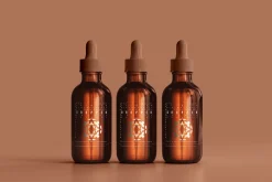 Amber Glass Dropper Bottle Mockups