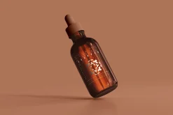 Amber Glass Dropper Bottle Mockups