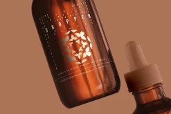 Amber Glass Dropper Bottle Mockups