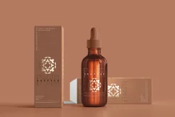 Amber Glass Dropper Bottle Mockups