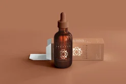 Amber Glass Dropper Bottle Mockups