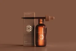Amber Glass Dropper Bottle Mockups