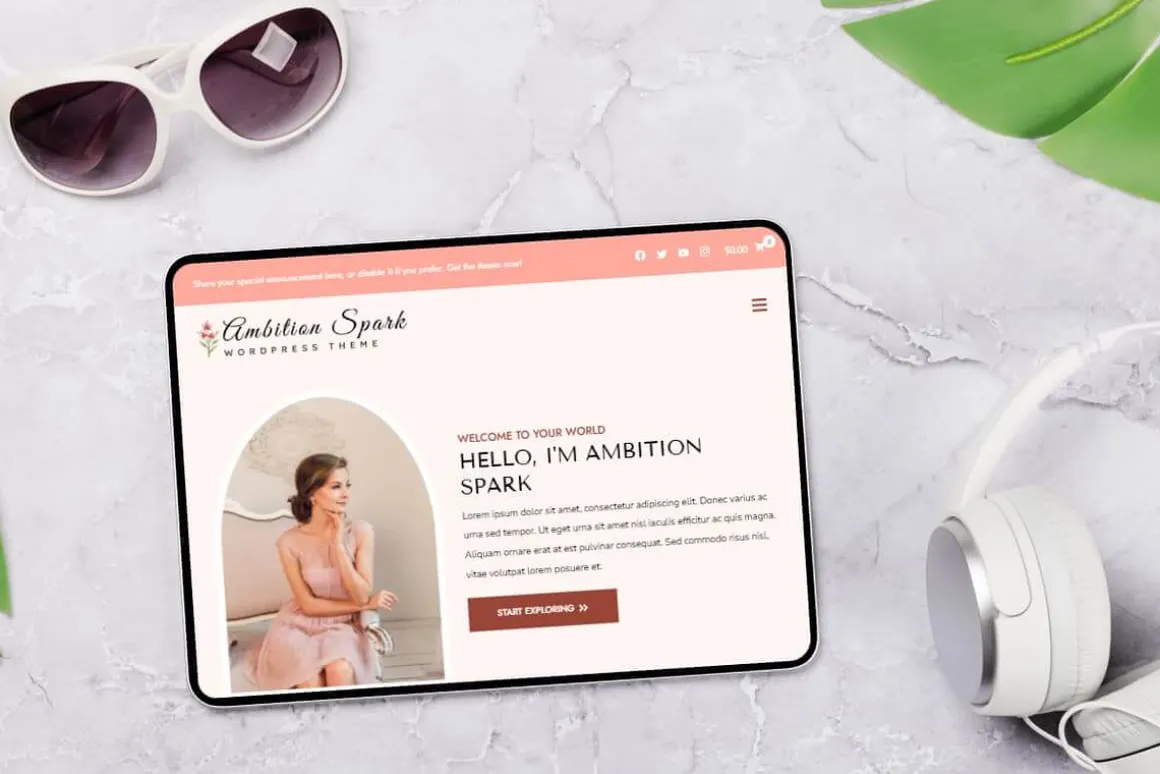 Ambition Spark WordPress Theme