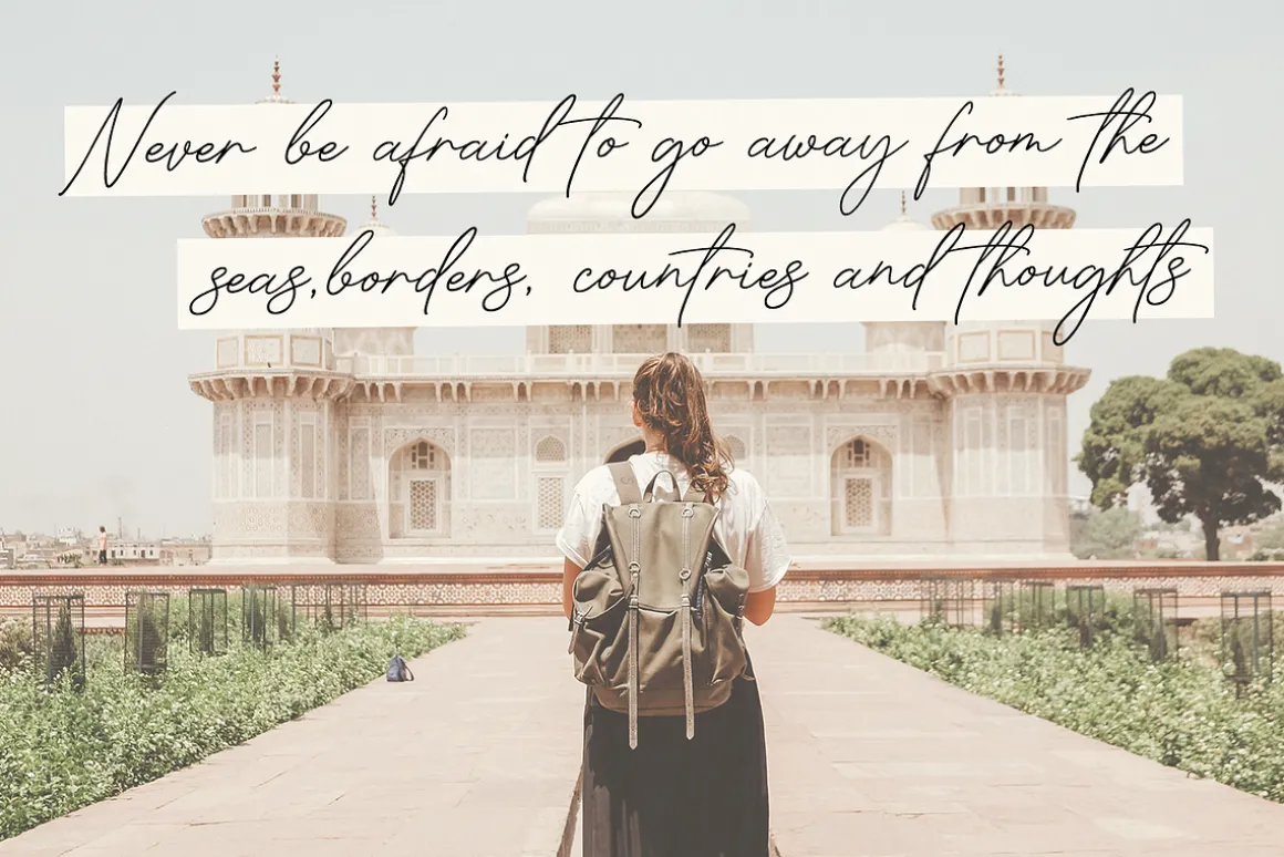 Ambitious hand written font