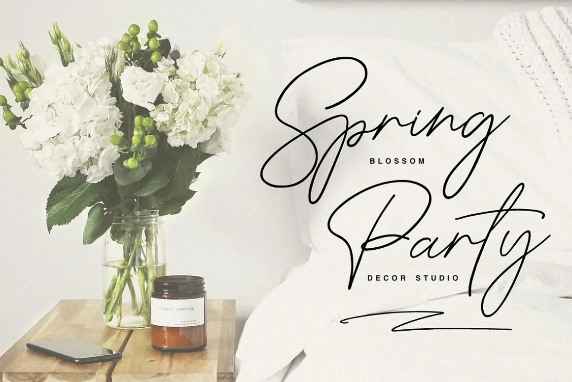 Ambitious hand written font