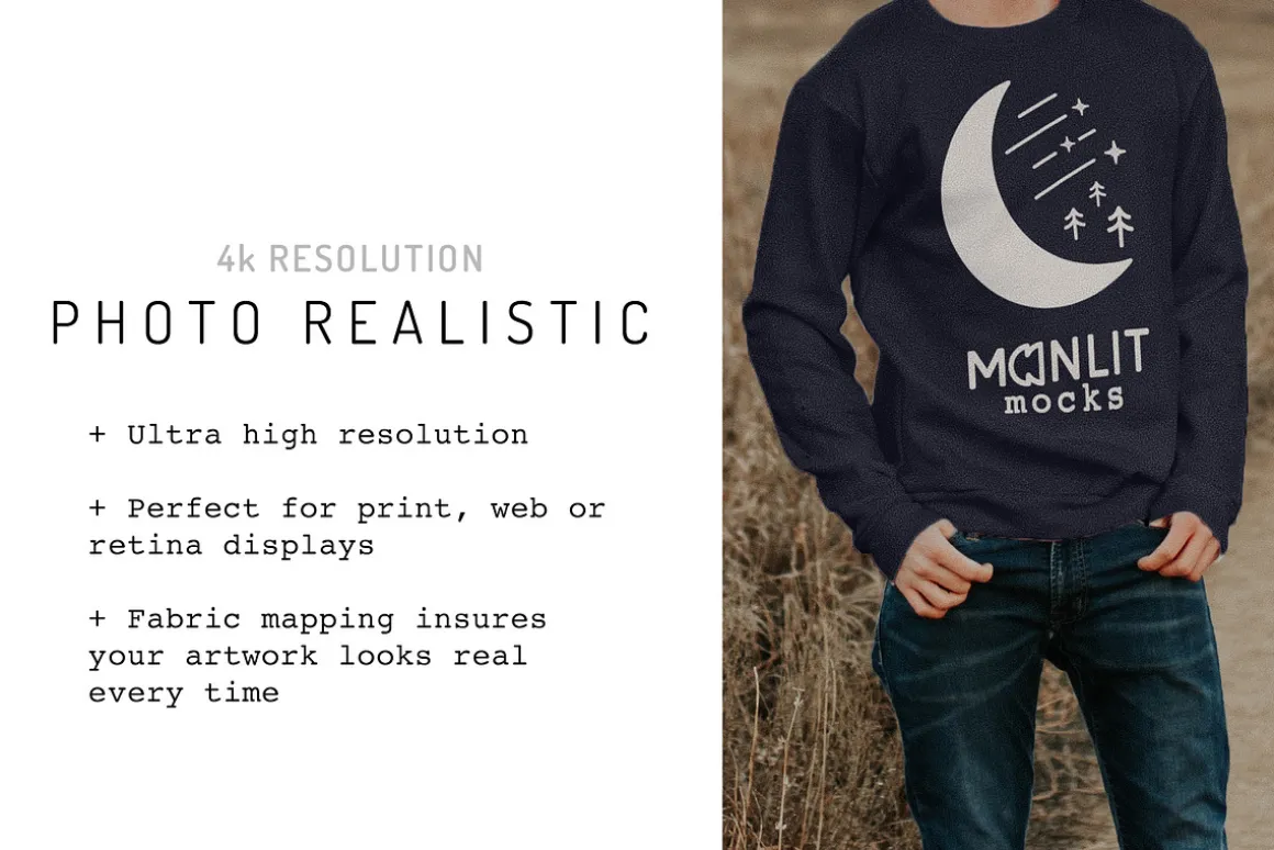 American Apparel Sweatshirt Mockup