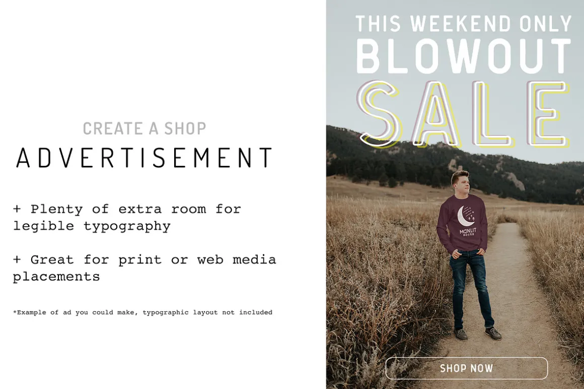 American Apparel Sweatshirt Mockup