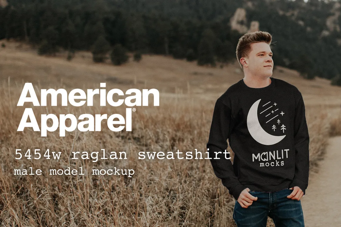 American Apparel Sweatshirt Mockup