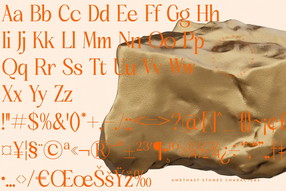 Amethast Stones Modern Serif