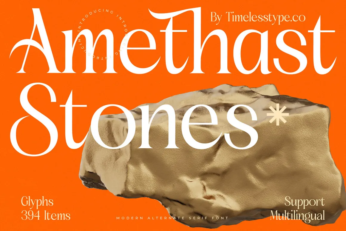 Amethast Stones Modern Serif