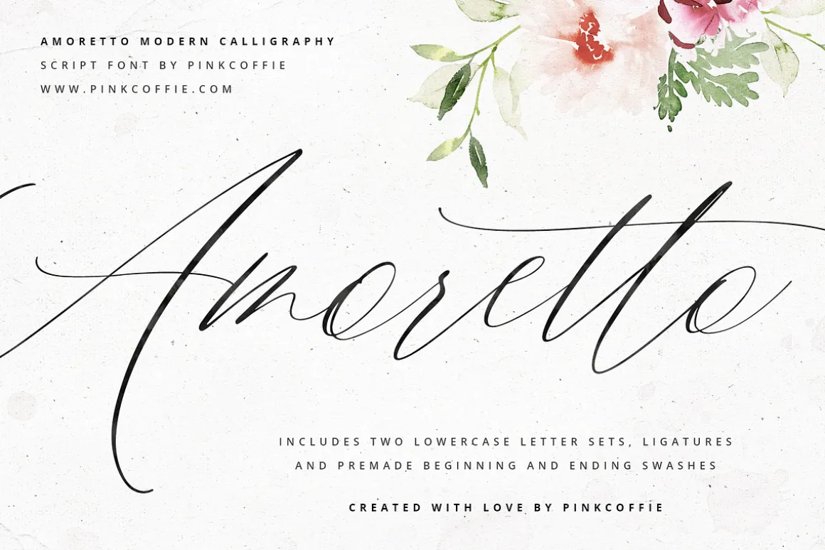 Amoretto | Modern Calligraphy Script