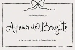 Amour de Brigitte - Quirky Font