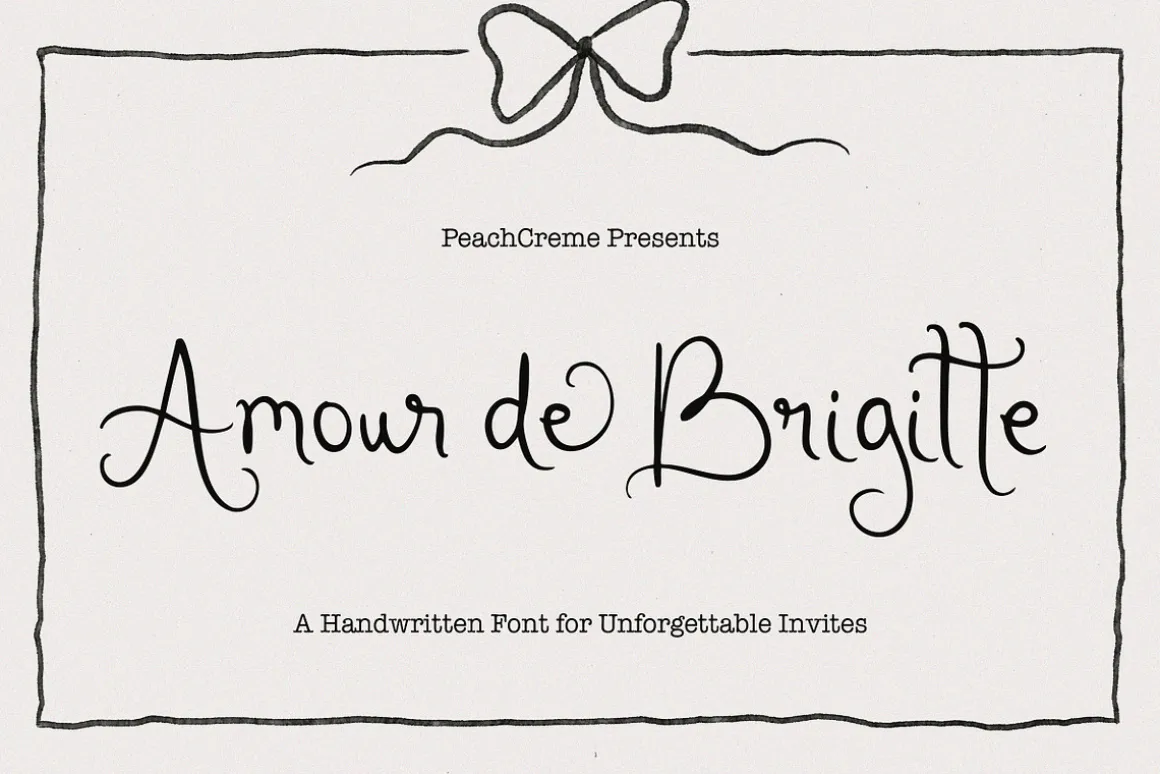 Amour de Brigitte - Quirky Font