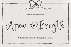 Amour de Brigitte - Quirky Font
