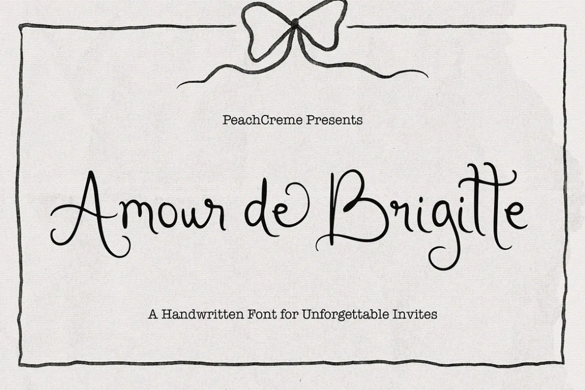 Amour de Brigitte - Quirky Font
