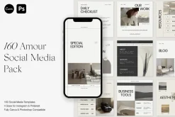 Amour Social Media Pack Canva PS