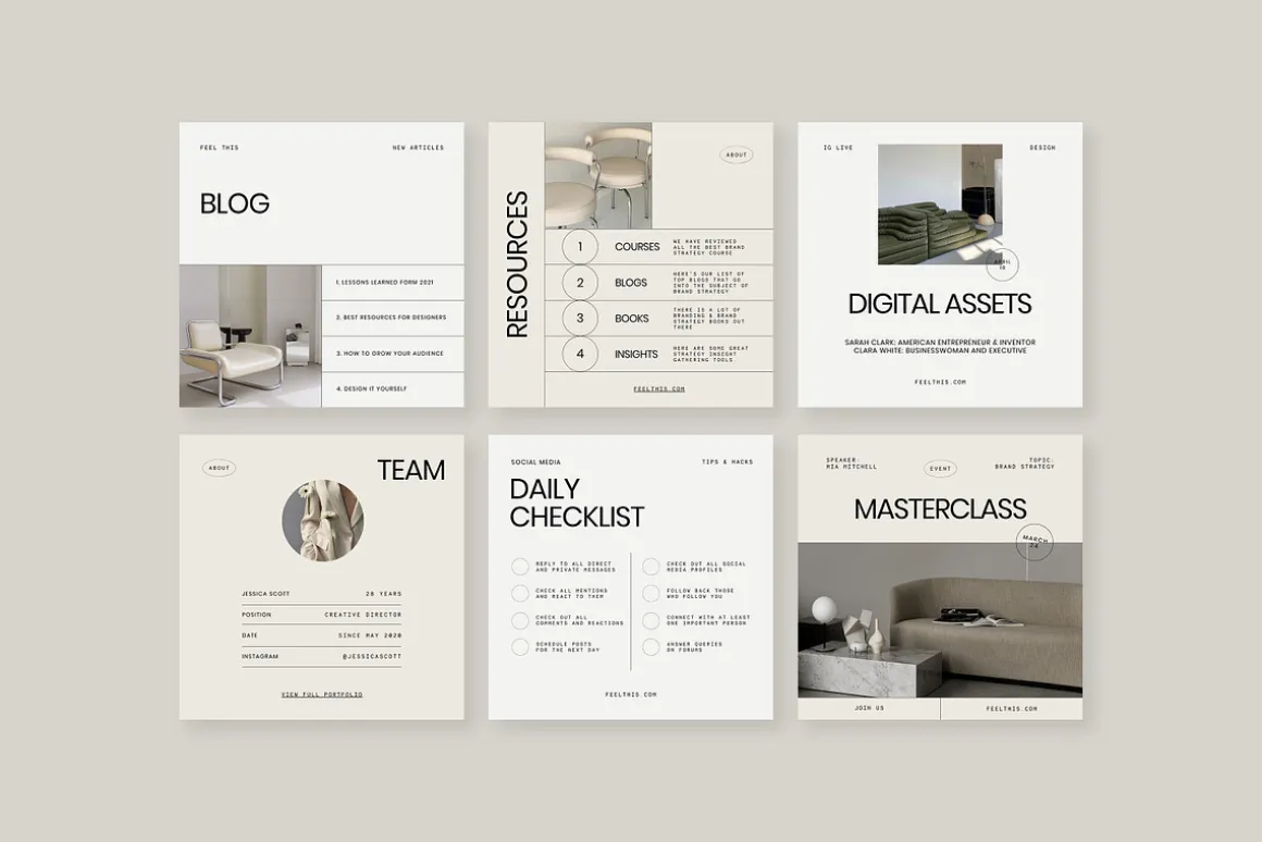 Amour Social Media Pack Canva PS