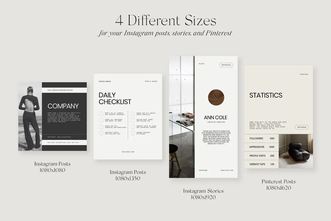 Amour Social Media Pack Canva PS