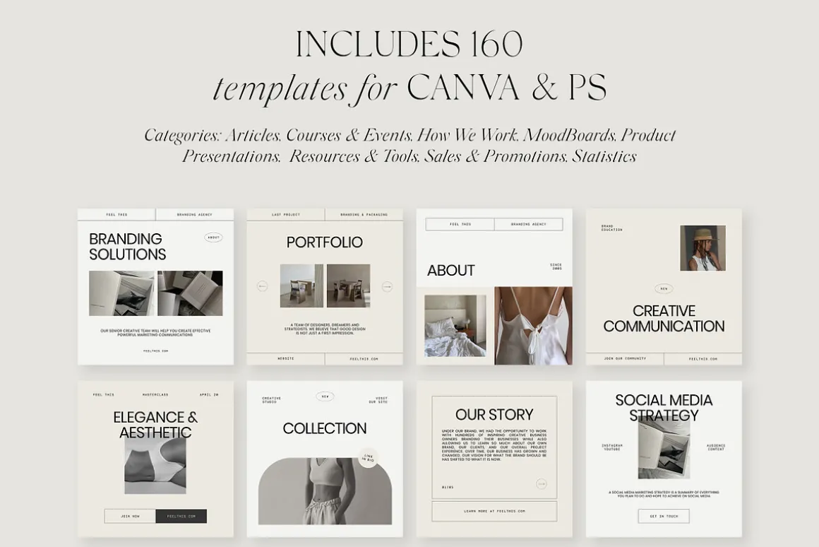 Amour Social Media Pack Canva PS