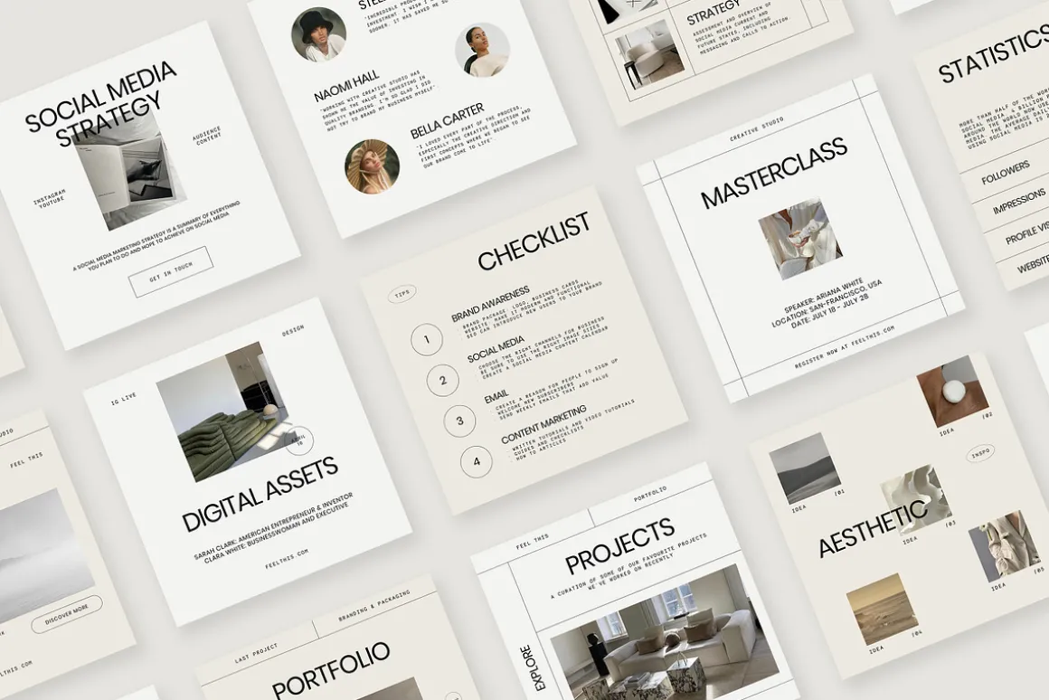 Amour Social Media Pack Canva PS