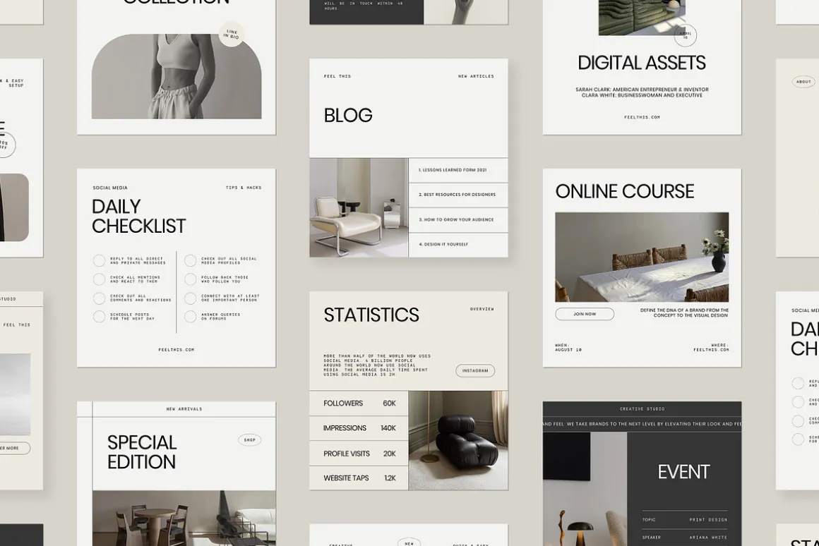 Amour Social Media Pack Canva PS