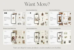 Amour Social Media Pack Canva PS